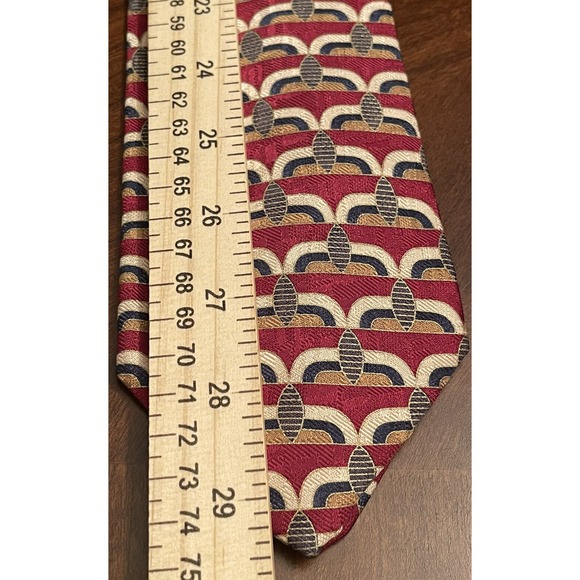 Land’s End Direct Merchants, Hand Sewn, 100% Silk, Men’s Meck Tie, Made In Usa - Picture 5 of 9